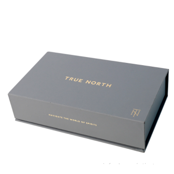 Custom Printed Grey Color Rigid Packaging Box